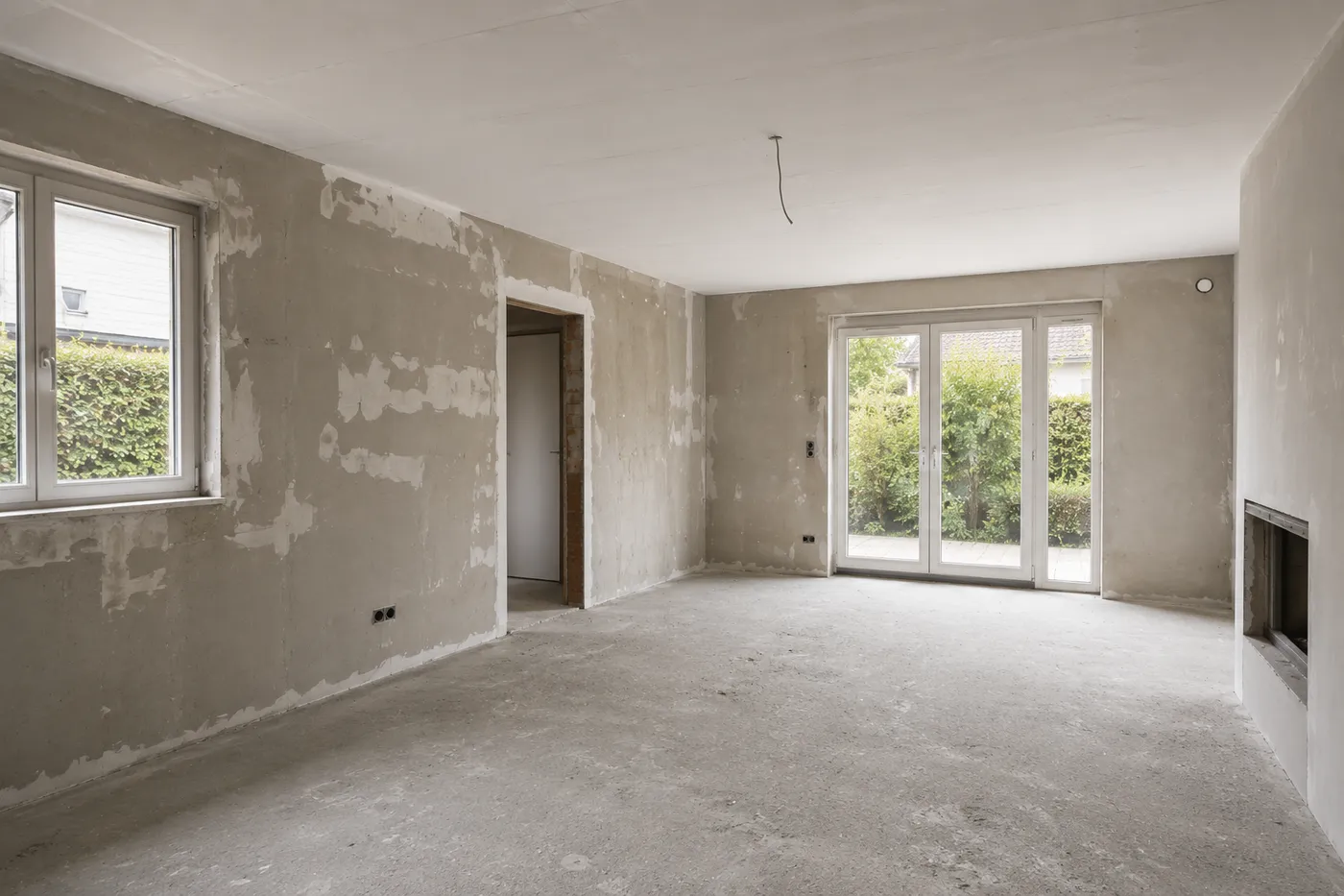 Slaapkamer stucwerk - voor