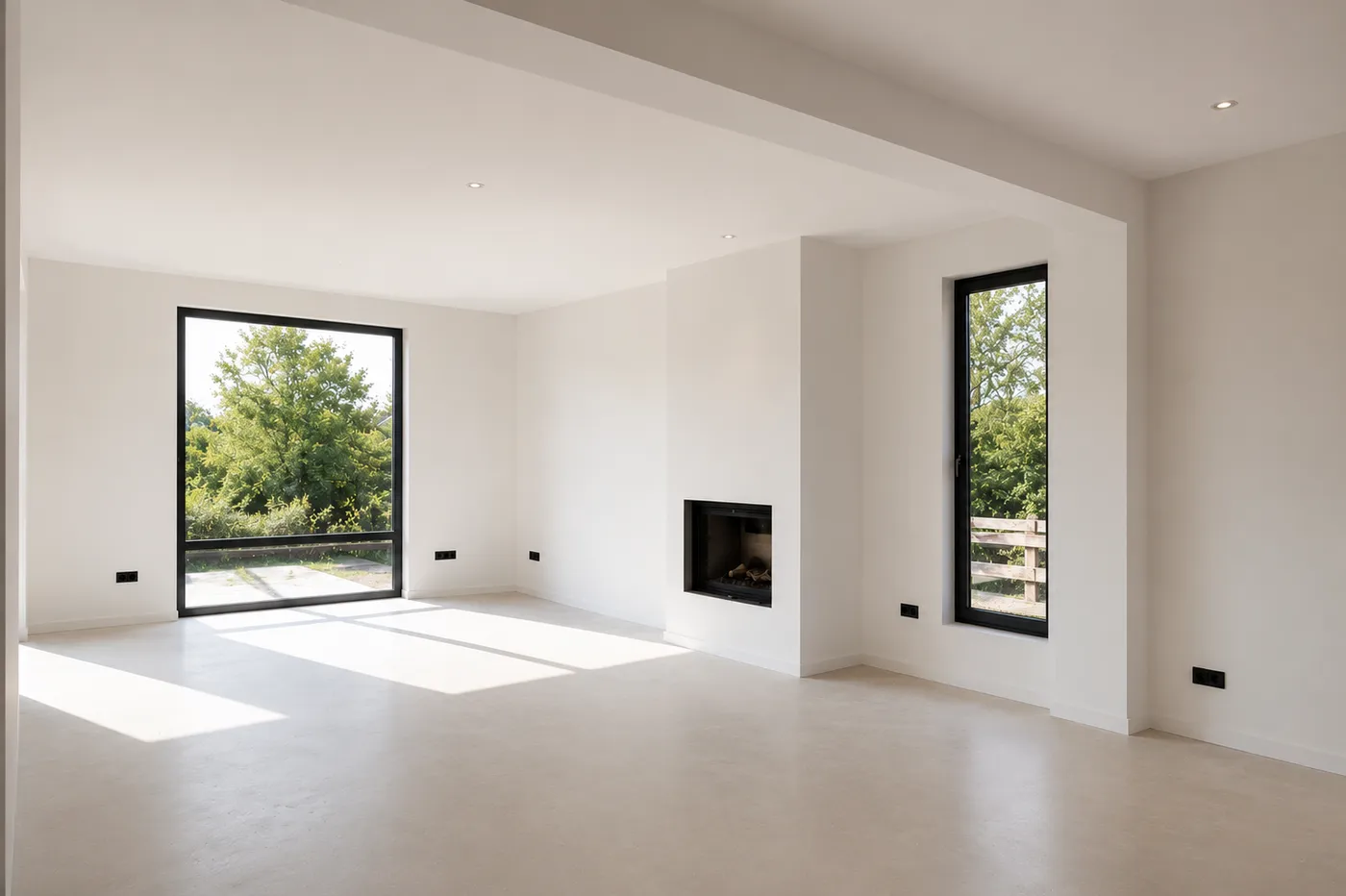 Woonkamer wand - na